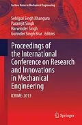 E-Book (pdf) Proceedings of the International Conference on Research and Innovations in Mechanical Engineering von Sehijpal Singh Khangura, Paramjit Singh, Harwinder Singh