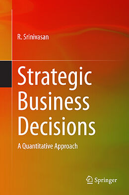 Livre Relié Strategic Business Decisions de R. Srinivasan