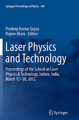 Livre Relié Laser Physics and Technology de 