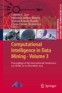 Livre Relié Computational Intelligence in Data Mining - Volume 3 de 