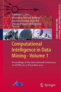 eBook (pdf) Computational Intelligence in Data Mining - Volume 1 de 