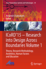 Livre Relié ICoRD 15   Research into Design Across Boundaries Volume 1 de 