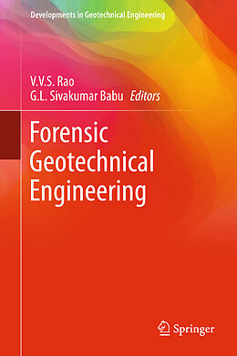 Livre Relié Forensic Geotechnical Engineering de 