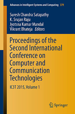 Kartonierter Einband Proceedings of the Second International Conference on Computer and Communication Technologies von 