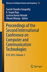 Couverture cartonnée Proceedings of the Second International Conference on Computer and Communication Technologies de 