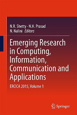 eBook (pdf) Emerging Research in Computing, Information, Communication and Applications de 