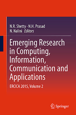 Livre Relié Emerging Research in Computing, Information, Communication and Applications de 