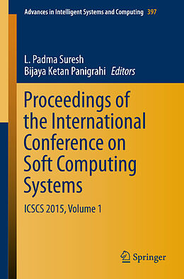 Kartonierter Einband Proceedings of the International Conference on Soft Computing Systems von 