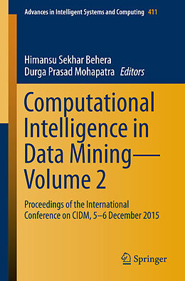 Kartonierter Einband Computational Intelligence in Data Mining Volume 2 von 