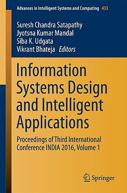 E-Book (pdf) Information Systems Design and Intelligent Applications von 