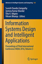 Couverture cartonnée Information Systems Design and Intelligent Applications de 