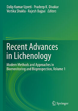 Couverture cartonnée Recent Advances in Lichenology de 