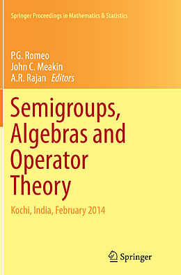 Kartonierter Einband Semigroups, Algebras and Operator Theory von 