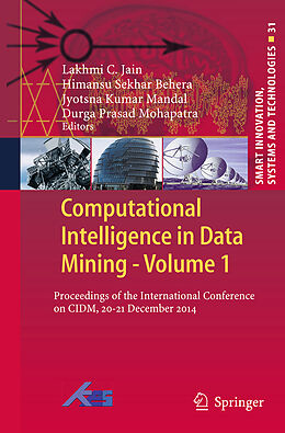 Couverture cartonnée Computational Intelligence in Data Mining - Volume 1 de 