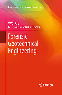 Couverture cartonnée Forensic Geotechnical Engineering de 