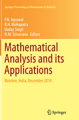 Couverture cartonnée Mathematical Analysis and its Applications de 