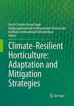 Couverture cartonnée Climate-Resilient Horticulture: Adaptation and Mitigation Strategies de 