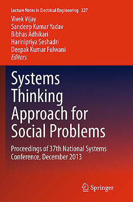 Kartonierter Einband Systems Thinking Approach for Social Problems von 