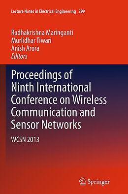 Kartonierter Einband Proceedings of Ninth International Conference on Wireless Communication and Sensor Networks von 