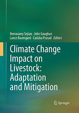 Couverture cartonnée Climate Change Impact on Livestock: Adaptation and Mitigation de 