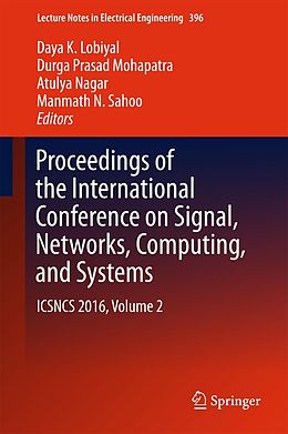 E-Book (pdf) Proceedings of the International Conference on Signal, Networks, Computing, and Systems von 
