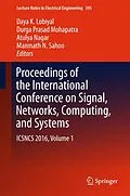 E-Book (pdf) Proceedings of the International Conference on Signal, Networks, Computing, and Systems von 