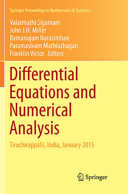 Couverture cartonnée Differential Equations and Numerical Analysis de 