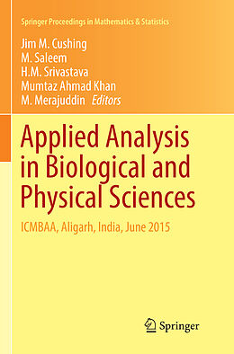 Kartonierter Einband Applied Analysis in Biological and Physical Sciences von 
