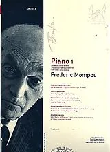 Federico Mompou y Dencausse Notenblätter Unpublished Works Collection vol.1