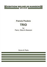 Francis Poulenc Notenblätter Trio for oboe, bassoon and piano