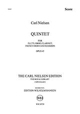 Carl Nielsen Notenblätter Quintet op.43 for flute, oboe