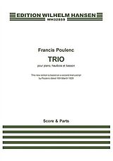 Francis Poulenc Notenblätter Trio (based on manuscript 1928)