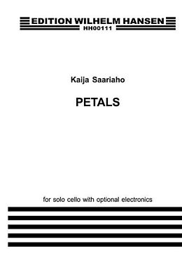 Kaija Saariaho Notenblätter Petals for solo cello with