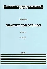Carl Nielsen Notenblätter Streichquartett g-Moll op.13