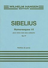 Jean Sibelius Notenblätter Humoresques 1-2 op.87 für Violine