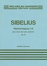 Jean Sibelius Notenblätter Humoresques 1-2 op.87 für Violine