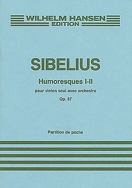 Jean Sibelius Notenblätter Humoresques 1-2 op.87 für Violine