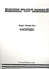 Teppo Hauta-Aho Notenblätter Kadenza for double bass