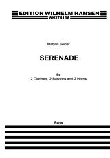 Mátyás Seiber Notenblätter Serenade for 2 clarinets, 2 bassoons