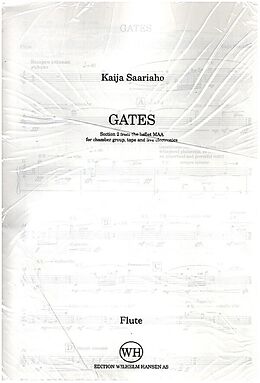 Kaija Saariaho Notenblätter Gates