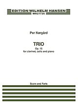 Per Norgard Notenblätter Trio op.15 for clarinet, cello