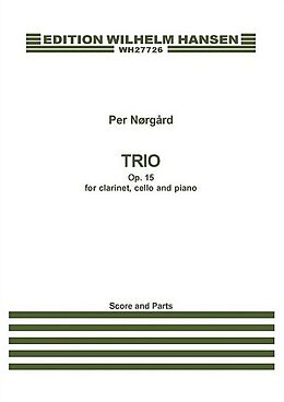 Per Norgard Notenblätter Trio op.15 for clarinet, cello