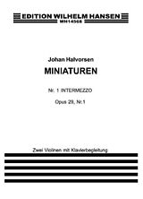 Johan Halvorsen Notenblätter Miniaturen op29/1 Intermezzo