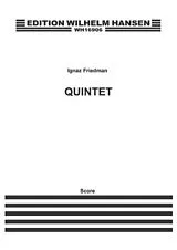 Ignaz Friedman Notenblätter QUINTETT C-MOLL FUER KLAVIER UND