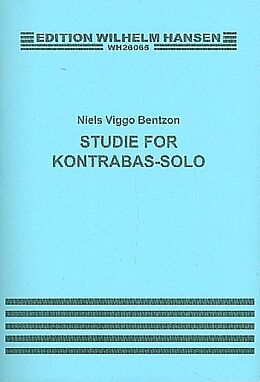 Niels Viggo Bentzon Notenblätter Studie op.34 für Kontrabass