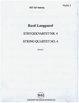 Rued Immanuel Langgaard Notenblätter String Quartet No.4 Sommerdage