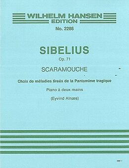 Jean Sibelius Notenblätter SCARAMOUCHE OP.71 MELODIEN AUS