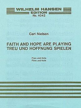 Carl Nielsen Notenblätter Faith and Hope are playing for flute and viola