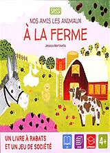 Broschiert A la ferme : un livret à rabats et un jeu de société : 4+ von Jessica Martinello