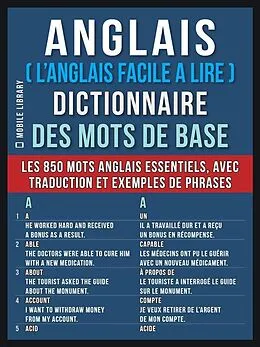 E-Book (epub) Anglais ( L'Anglais Facile a Lire ) Dictionnaire des mots de base von Mobile Library